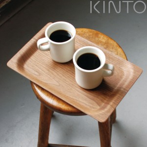 キントー トレー 41.5×26.5cm SLOW COFFEE STYLE スローコーヒースタイル ウォールナット 木製 （ KINTO 木製トレー お盆 トレイ キッチ