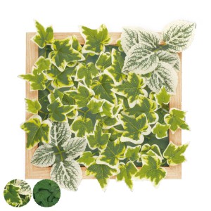 人工観葉植物 壁面 フレーム付 エクリア 消臭 アーティフィシャルグリーン フェイクグリーン （ 観葉植物 造花 CT触媒 光触媒 壁 リアル 