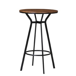ハイテーブル　丸型　スチールフレーム　直径60cm （ 送料無料 テーブル カウンターテーブル バーテーブル ラウンドテーブル 円形 アイア