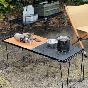 ゆうじさま専用 : ニトリ アウトドア ウッド テーブル 2台セット