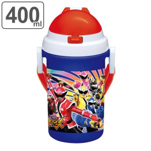 水筒 キッズ 400ml 抗菌 プラスチック ストロー 暴太郎戦隊ドンブラザーズ （ 暴太郎 ドンブラザーズ 食洗機対応 ワンタッチ 子供 食洗機