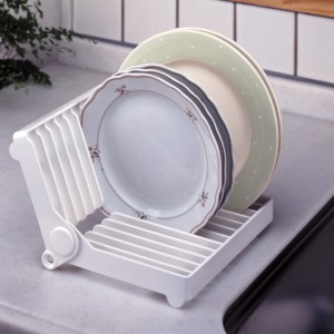 食器棚用皿立て 折りたたみ式 日本製 （ 食器ラック 食器立て 皿立て 皿収納 ディッシュラック 皿スタンド 水切りトレー 食器収納 キッチ