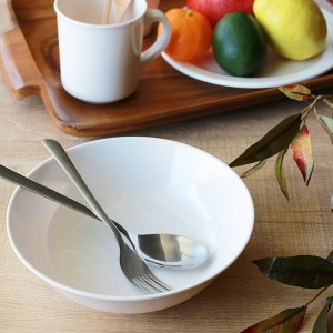 ボウル 19cm プラスチック 軽量 皿 食器 洋食器 （ 中鉢 白い食器 メラミン お皿 割れにくい 深皿 取り皿 丸 白 中皿 取り鉢 メラミン食