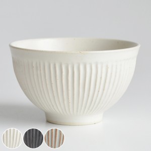 飯碗 11cm SALIU お碗 食器 和食器 陶器 日本製 （ 食洗機対応 電子レンジ対応 茶碗 しのぎ お茶碗 ライスボウル ご飯茶碗 ストライプ 和