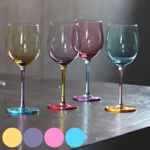 ワイングラス 230ml CINQUE TERRE ガラス （ グラス 万能型ワイングラス 赤ワイン 白ワイン デザートワイン 万能型 カラフル ）