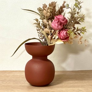 花瓶 Valente Tiny Costri アイアン （ 鉄製 花びん 花器 ポット フラワーベース ベース丸 鉄 ミニ 一輪挿し 枝物 花 花入れ 生花 卓上 