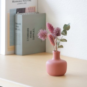 花瓶 Selene Choco （ 花びん 花器 ベース フラワーベース 一輪挿し 無地 フラワー 花 飾る セラミック 花入れ 植物 切花 ドライフラワー