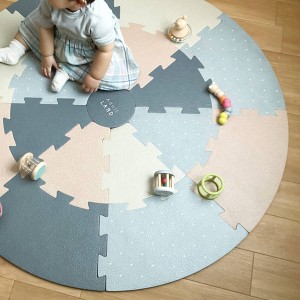 プレイマット ベビー CIRCLE MAT NATURAL 3歳 サークル 円型 （ ジョイントマット 室内 赤ちゃん 新生児 男の子 女の子 おもちゃ マット 
