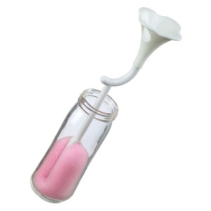スポンジ 哺乳瓶 くるっと置くだけたっち プラスチック専用 （ 哺乳瓶ブラシ 回転 プラスチック用 ボトルブラシ 赤ちゃん ベビー 哺乳び
