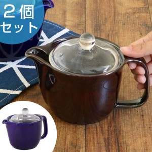 ポット 600ml コロント 日本製 2個セット （ 茶漉し付 陶器 電子レンジ対応 食洗機対応 オシャレ ティーカップ 急須 茶漉し ）