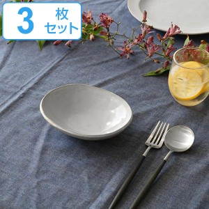 ボウル 16cm オーバル Calin 皿 洋食器 陶器 日本製 同色3個セット （ お皿 電子レンジ対応 食洗機対応 深皿 取り皿 中鉢 サラダボウル 