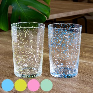 タンブラー S 280ml ガラス スプラッシュ コップ 食器 （ ガラスタンブラー ガラスコップ ガラス食器 ガラス製 グラス 夏 おしゃれ 小さ