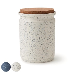 保存容器 800ml Weekendブロウ 陶器 ( 保存 容器 調味料容器 キャニスター ストッカー 調味料入れ 陶器製 蓋付き 蓋 食洗機対応 電子レ