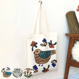 エコバッグ 松尾ミユキ Tote bag （ トートバッグ 刺繍 おしゃれ レディース かわいい A4 マイバッグ マチ無し お買い物バッグ ショルダ