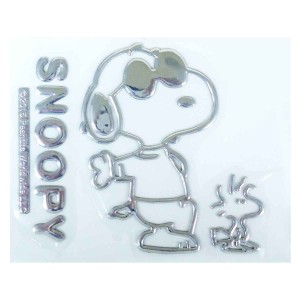 エンブレムステッカー スヌーピー C （ キャラクター ステッカー シール SNOOPY PEANUTS マーク かわいい カー用品 車 可愛い デコレーシ