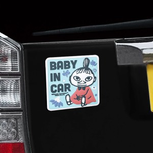セーフティサイン マスコットマグネットセーフティサイン リトルミイ 車 赤ちゃん （ カーステッカー カー用品 ベビーインカー baby in c