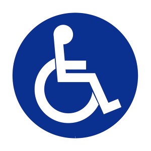 ミニスタンド専用 表示シール 車椅子 （ 標識 シール ステッカー 表示 サイン 案内 サイン標識 屋外 屋内 ）