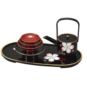屠蘇器 セット お屠蘇セット 小判型 黒 さくら おしゃれ 日本製 送料無料 お屠蘇 屠蘇器セット とそ器 小判屠蘇器 食器 和食器 和風 の通販はau Wowma ワウマ お弁当グッズのカラフルbox 商品ロットナンバー