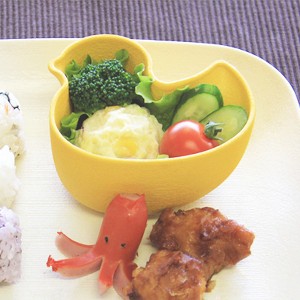 ボウル 10cm Kids Style 子供用食器 あひる アヒル 食器 プラスチック 日本製 （ 食洗機対応 電子レンジ対応 小鉢 子供用 カップ お碗 子