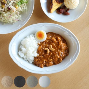 オーバルプレート 24cm 梨花 磁器 （ 食洗機対応 電子レンジ対応 中皿 深皿 カレー皿 皿 食器 軽い 薄い 日本製 カレー パスタ ワンプレ