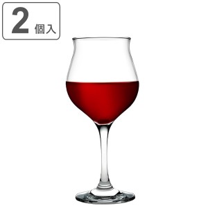 ワイングラス ペアセット 375ml M WAVY ウェイビー ガラス （ 食洗機対応 ペア グラス 脚付きグラス 赤ワイン 白ワイン ワイン カクテル 