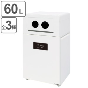 屋外用ゴミ箱 60L 丸穴蓋 業務用ダストボックス Bunbetuダストハウス#55 （ 法人限定 屋外 屋内 ゴミ箱 60リットル 分別ゴミ箱 分別 ダス