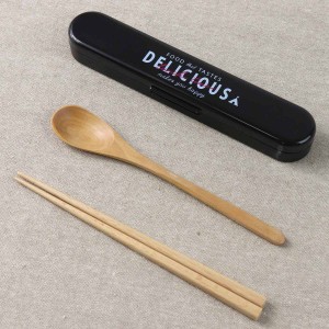 Potter コンビセット フードテイスト （ スプーン 箸 18cm お箸 カトラリーセット カトラリー セット お弁当用 女子 18センチ 木製 天然