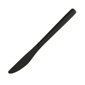 デザートナイフ 21cm ロクサン 63 ブラックカトラリー ステンレス 日本製 （ ナイフ 洋食器 カトラリー 黒 ステンレス製 ディナーナイフ 