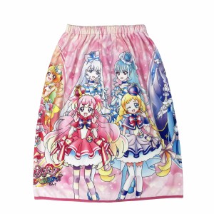 巻きタオル プリキュアオールスターズ マイクロファイバー 60×110cm （ タオル プール ラップタオル キッズ キャラクター プリキュア 巻