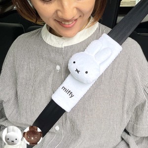 シートベルトカバー ミッフィー ボリス カー用品 車 （ シートベルトパッド シートベルト 補助 子ども キッズ 幼児 miffy キャラクター 