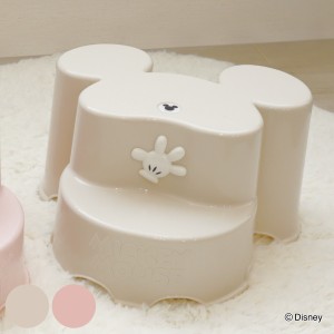 踏み台 ミッキーマウス キャラ ステップ 2段 子供 （ Disney ディズニー キッズステップ 滑り止め 耐荷重 80キロ 脚立 足台 ふみ台 ステ