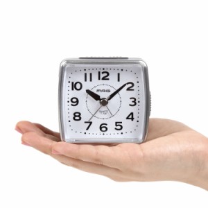 目覚まし時計 小さめ ミニ 小時郎 スヌーズ機能 ライト付き 時計 （ 置き時計 めざまし時計 目覚まし 小さい コンパクト 連続秒針 アラー
