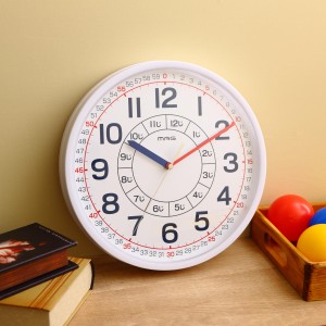 知育時計 よ〜める 子ども 知育 壁掛け 時計 ウォールクロック （ 掛け時計 アナログ 子供 学習 28.5 学習時計 壁掛け時計 こども キッズ
