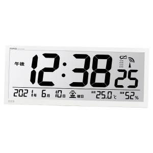 掛時計 グランタイム 電波 デジタル 大型 （ 時計 電波時計 掛け時計 壁掛け時計 かけ時計 置き時計 置時計 とけい クロック 温湿度計 掛