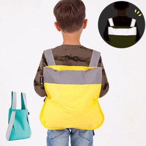 エコバッグ notabag BAG ＆ BACKPACK KIDS REFLECTIVEMINT （ ノットアバッグ Notabag 折りたたみ 2way 撥水 ブランド トート 鞄 かばん 