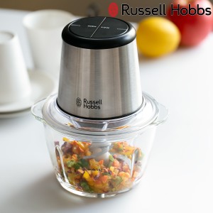 Russell Hobbs 電動フードプロセッサー 4ブレードミニチョッパー （ ラッセルホブス フードチョッパー ガラス製 調理家電 キッチン家電 