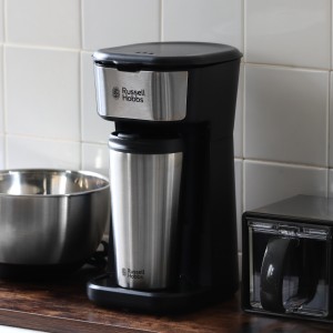 Russell Hobbs コーヒーメーカー タンブラー付き タンブラードリップ （ ラッセルホブス 珈琲メーカー コンパクト 1杯 専用タンブラー付