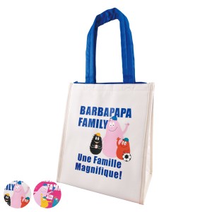 ランチバッグ 保冷 スクエア L BARBAPAPA バーバパパ （ 保冷バッグ 保冷ランチバッグ お弁当袋 お弁当入れ 女子 保温 マチ付き トートラ