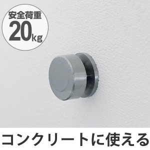 フック　壁　コンクリート用　吊り下げ　ネジ式　安全荷重20kg　日本製 （ 木壁 強力 強力フック コンクリート 屋外 外壁 壁掛け 小物掛