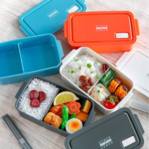 お弁当箱 1段 650ml 抗菌 STOCK＆LUNCH BOX （ 弁当箱 ランチボックス 食洗機対応 レンジ対応 一段 銀 AG 食洗機OK レンジOK 冷凍 仕切り