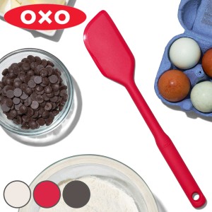 OXO シリコンスパチュラ M （ オクソー ソフトヘラ ゴムヘラ ゴムベラ 食洗機対応 シリコン製 下ごしらえ キッチン用品 キッチンツール 