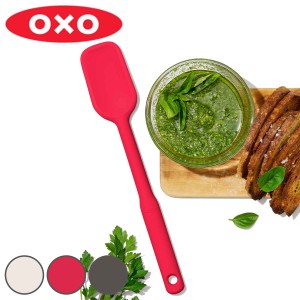 OXO シリコンスプーンスパチュラ （ オクソー ソフトヘラ ゴムヘラ ゴムベラ 食洗機対応 シリコン製 スプーンタイプ すくう すくえる 下