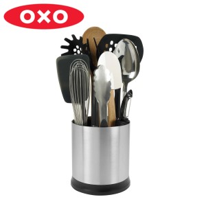 OXO キッチンツールスタンド 回転式ステンレスツールホルダー （ オクソー ツールホルダー ステンレス 回転式 ツールスタンド キッチンス