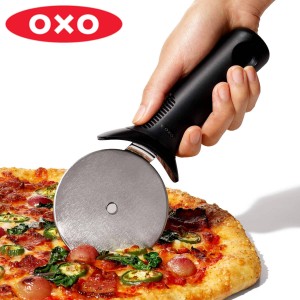 OXO ピザカッター Good Grips （ オクソー ピザナイフ ロールカッター ピザ切り ピザカット パイカッター 家庭用 ステンレス 切り分け 食
