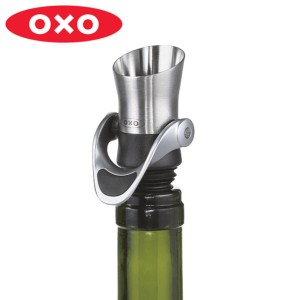 OXO ボトルストッパー ワインストッパー＆ポワラー （ オクソー 食洗機対応 ワインストッパー ワイン保存 ワイングッズ ワイン用品 酸化