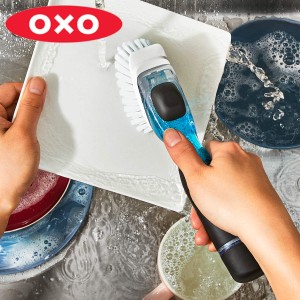 OXO キッチンブラシ グッドグリップス ワンプッシュディッシュブラシ （ オクソー ワンプッシュ キッチン ブラシ たわし タワシ スポンジ