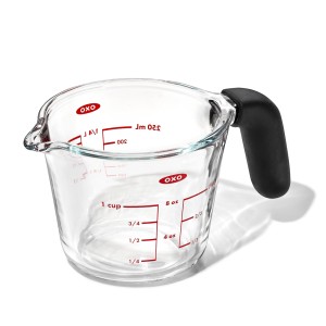 OXO 計量カップ 250ml ガラスメジャーカップ 小 GG （ 耐熱 ガラス 250 計量 カップ 目盛 オクソー 食洗機対応 電子レンジ対応 冷凍 冷蔵