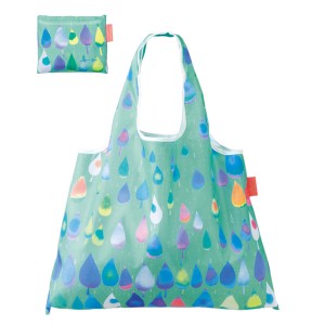 エコバッグ 2way Shopping Bag Raindrop デザイナーズ （ ショッピングバッグ 買い物バッグ マイバッグ エコバック 折りたたみ コンパク