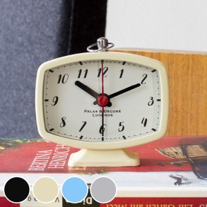 目覚まし時計 コンパクト 小さめ 置き時計 掛け時計 時計 （ 掛時計 置時計 めざまし時計 アナログ 目覚まし めざまし アラーム クロック