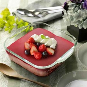 グラタン皿 大皿 18cm Pyrex パイレックス スクエア 耐熱ガラス オーブンウェア （ 食洗機対応 電子レンジ対応 オーブン対応 ディッシュ 